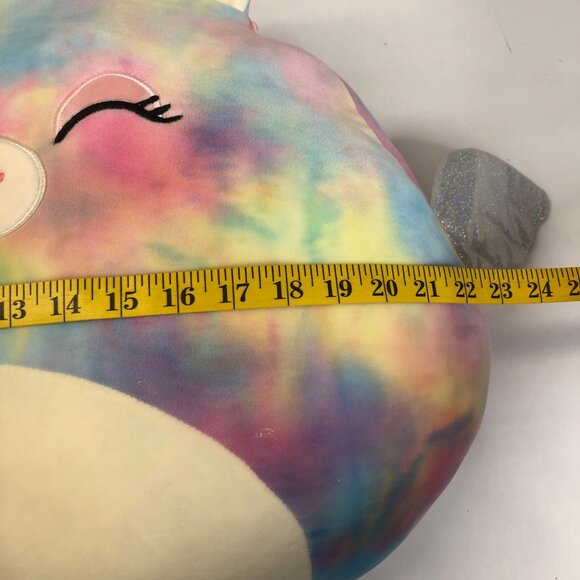Squishmallow Jaime The‎ Tie Dye Winking Pegasus 18" Jumbo Kelly Toys Spring 2021 - Picture 10 of 11